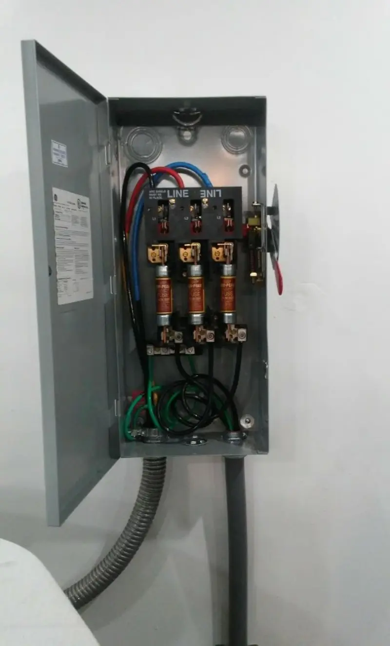 Three-phase disconnect switch installed for Electrical Wiring & Rewiring in Fountain